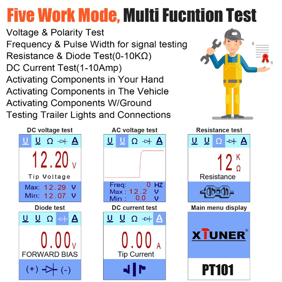 XTUNER PT101 Five Work Mode