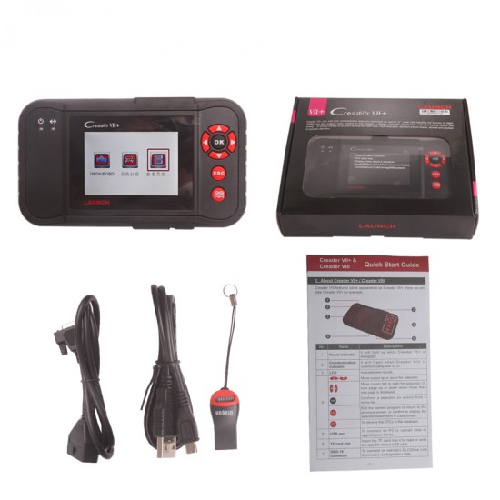 Launch X431 Creader VII+ (CRP123) Multi-Language Diagnostic Instrument