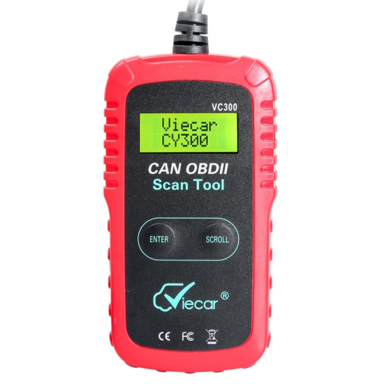 OBD2 Diagnostic Interface Tool VIECAR CY300 ELM327 OBD2 Scanner VC300 Support SAE J1850 Protocol