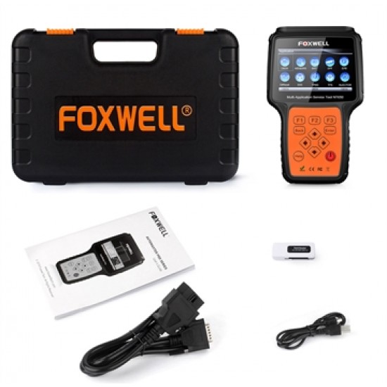 FOXWELL NT650 OBD2 Automotive Scanner Support ABS Airbag SAS EPB DPF Oil Service Reset