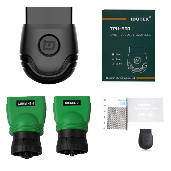 IDUTEX TPU300 Passenger Cars/Commercial Vehicle OBD2 Scanner