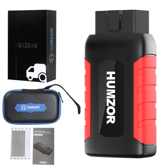 Humzor NexzDAS ND606 Lite Auto Diagnosis Tool OBD2 Scanner for Both 12V/24V Cars and Heavy Duty Trucks 