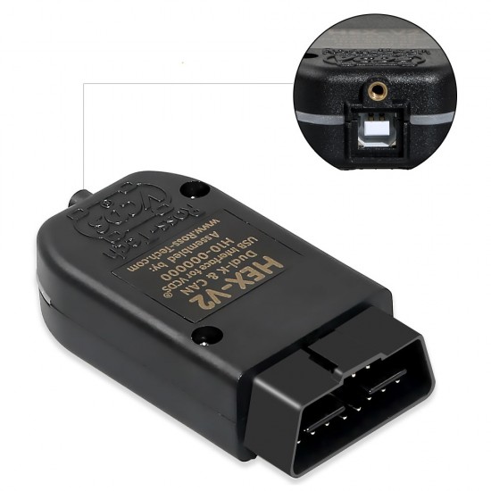 VCDS V2 19.6.2 HEX-V2 English Version Intelligent Dual-K CAN USB Interface Car Auto Fault Diagnosis Wire Cable with CD Software