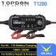Topdon T1200 Car Battery Charger 6V 12V Automatic Lead Acid Lithium Batteries Charger IP65 Car Motorcycle Battery Charger