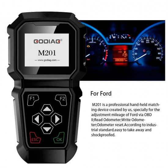 GoDiag M201 FORD Hand-held OBDII Odometer Adjustment Professional Tool