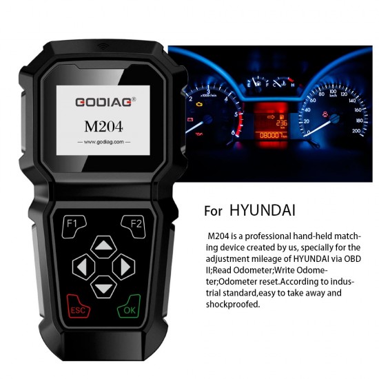 GoDiag M204 Hyundai Hand-held OBDII Odometer Adjustment Professional Tool