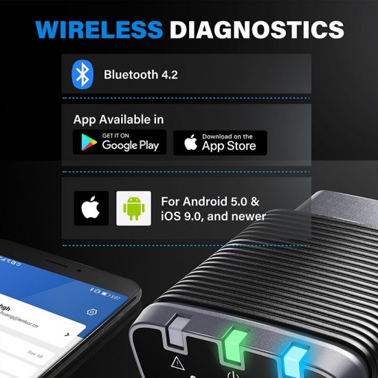 TOPDON Smartdiag Mini Bluetooth OBD2 Scanner Auto Diagnostic Tool Code Reader Easydiag OBD Automotive Tool as Thinkdiag Mini