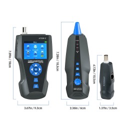 KOLSOL AT278 TDR Multi-functional LCD Network Cable Tester Tracker RJ45/RJ11/BNC/Metal Cable/PING/POE Cable Length Test With Port Flashing