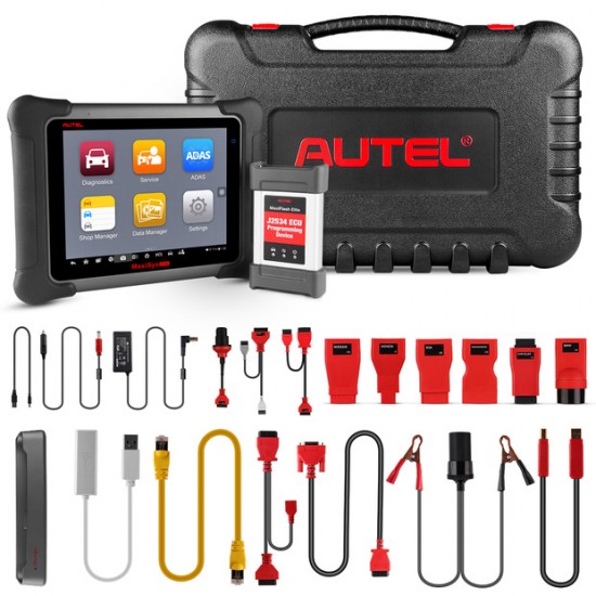 Autel Maxisys Elite II OBD2 Diagnostic Scanner Tool with MaxiFlash J2534 Same Hardware as MS909 Upgraded Version of Maxisys Elite