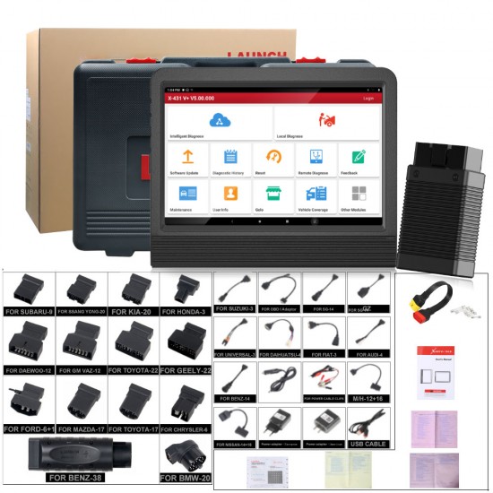 Launch X431 V+ V4.0 Full System Bi-Directional Diagnostic Scanner with X-PROG3 GIII Immobilizer Programmer