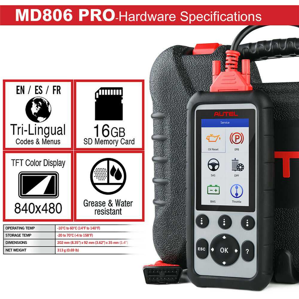 Autel MaxiDiag MD806 Pro Full System Diagnostic Tool