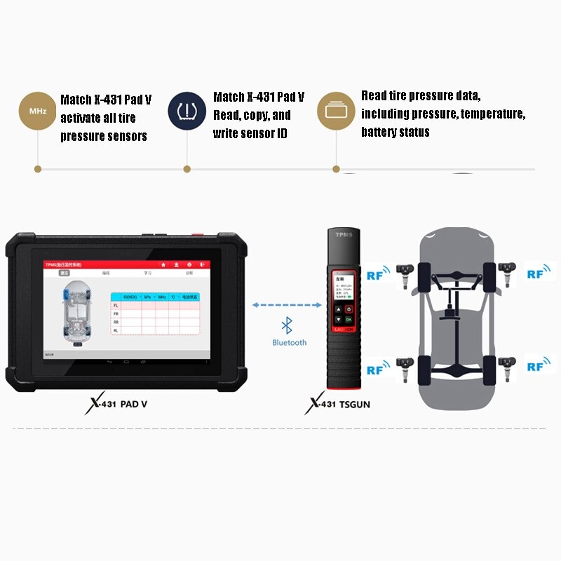 Launch-X-431-TSGUN-TPMS-Tire-Pressure-Detector-Handheld-Program-Diagnostic-Tool-AD184