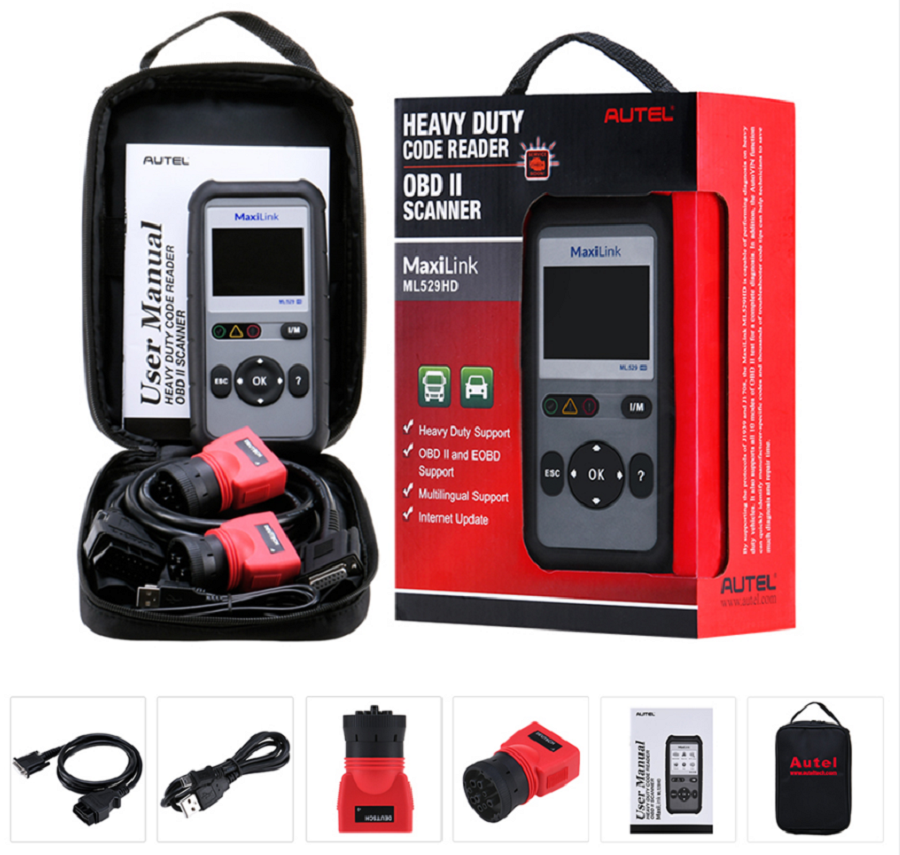 Autel-ML529HD-OBD2-Scan-Tool-Upgraded-ML519-with-Enhanced-Mode-6One-Key-Ready-Test-for-Heavy-Duty-J1939-J1708-with-AutoVINOnline-UpdatePrint-Data-SC534