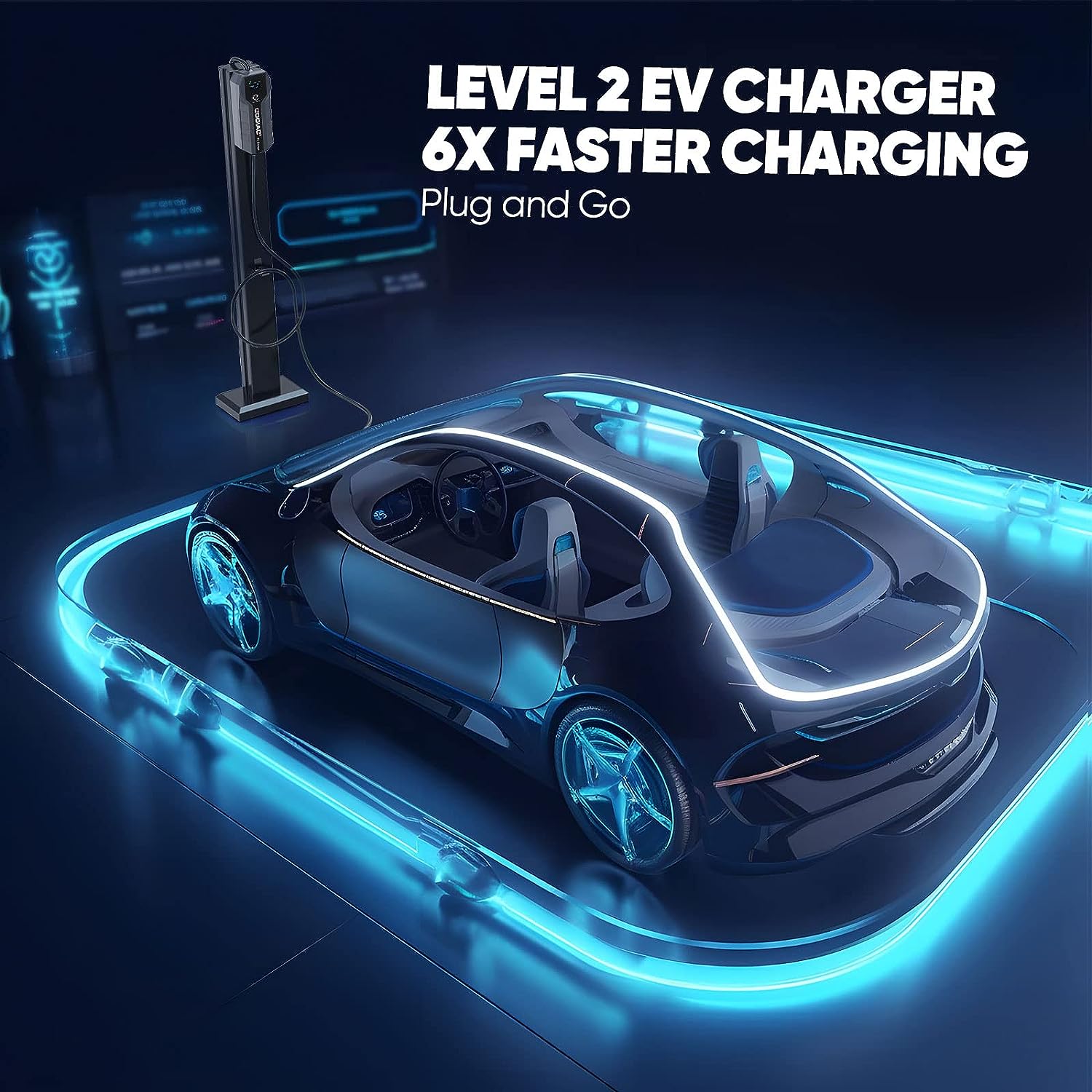 2023-GODIAG-EV-Charger-Level-2-32Amp-220V-240V-NEMA-14-50-Plug-21ft-Cable-10162432A-Adjustable-for-Home-J1772-EVs-PHEVs-Motorcycle-EVs-HKLD08-US-K-32A